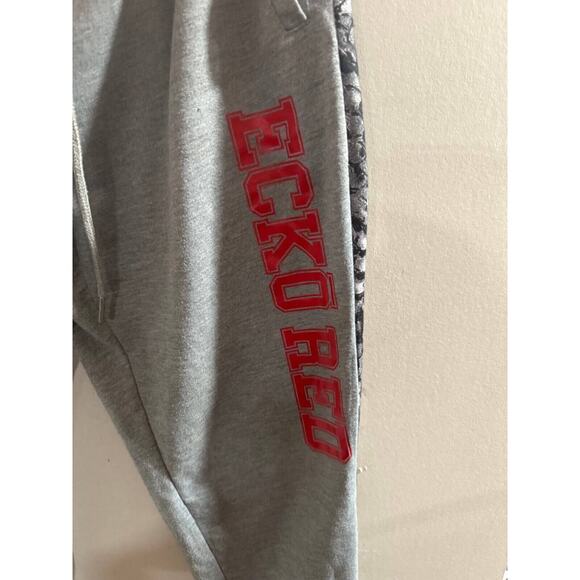 Ecko Red Jogger Pants Mens XL Gray Y2K Heather athletic Fit Drawstring Elastic - Picture 4 of 7
